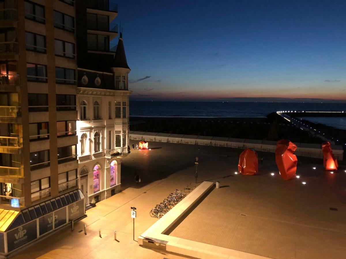 Panoramic View On Beach, Ships, Sea - Place To Be Ostend Exterior photo